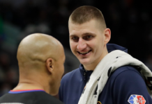Jokic extends olive branch, basketball to Suns owner Ishbia before Game 5