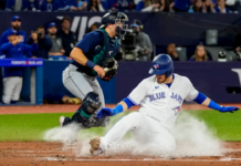 Raleigh’s heroics spoil Blue Jays’ shot at perfect homestand in extra-innings loss