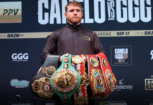 Canelo Alvarez pro record, titles ahead of John Ryder 2023 boxing fight