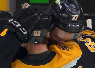 Panthers and Bruins exchange handshakes following Florida’s Game 7 win