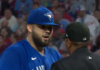 Blue Jays’ Manoah walks runner on pitch clock violation, allows double and run to score