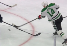 Stars’ Benn rips toe-drag snipe past Kraken’s Grubauer to open scoring in Game 4