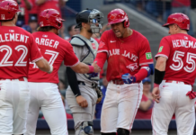 Springer delivers fireworks on Canada Day as comeback season rolls on