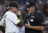 Padres’ Bogaerts loses homer on fan interference call, manager Shildt ejected