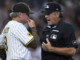 Padres’ Bogaerts loses homer on fan interference call, manager Shildt ejected