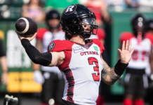 Redblacks QB Dru Brown ‘not likely’ to play Friday vs. Elks
