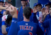 Cubs’ Tucker ends home run drought by smacking solo shot