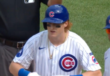 Cubs’ Caissie smacks first career hit to shallow left-centre vs. Brewers