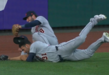 Tigers’ Greene stretches way out for unreal tumbling catch