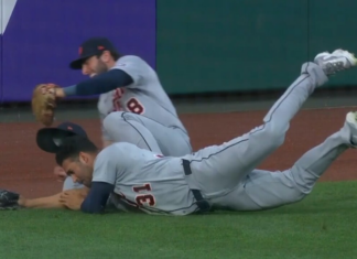 Tigers’ Greene stretches way out for unreal tumbling catch