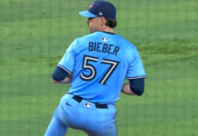 Bieber continues impressive debut, striking out side vs. Marlins