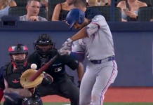 Semien blasts first pitch from Blue Jays’ Varland for two-run homer