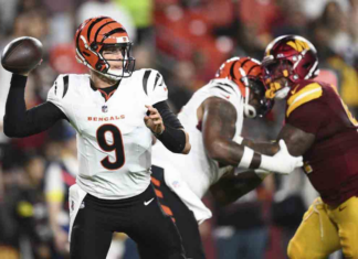 Burrow leads two TD drives, Bengals outlast Commanders in pre-season win