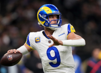 Matthew Stafford practises with Rams in QB’s first team workout of pre-season