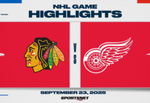 NHL Pre-Season Highlights: Red Wings 3, Blackhawks 2