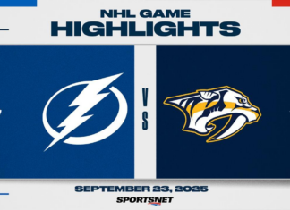 NHL Pre-Season Highlights: Lightning 3, Predators 2 (SO)