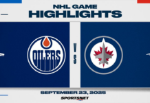 NHL Pre-Season Highlights: Oilers 3, Jets 2