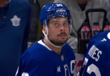 Maple Leafs’ Matthews works give-and-go with Ekman-Larsson for quick goal