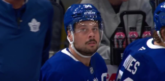 Maple Leafs’ Matthews works give-and-go with Ekman-Larsson for quick goal