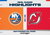 NHL Pre-Season Highlights: Devils 6, Islanders 2