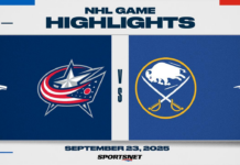 NHL Pre-Season Highlights: Sabres 2, Blue Jackets 1