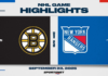 NHL Pre-Season Highlights: Bruins 5, Rangers 4 (OT)