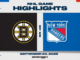 NHL Pre-Season Highlights: Bruins 5, Rangers 4 (OT)