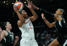 A’ja Wilson, Dana Evans lead Aces past Mercury in WNBA Finals opener