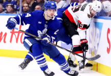 Battle for Maple Leafs jobs narrows with Laughton injury, Kampf waivers