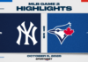 MLB Game 2 Highlights: Blue Jays 13, Yankees 7