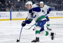 Lekkerimaki lasers one home to put Canucks on the board vs. Oilers
