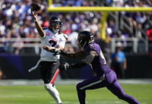 Stroud throws four touchdowns as Texans blow out battered Ravens