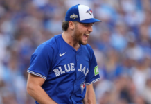 All 11 strikeouts in Trey Yesavage’s historic playoff debut
