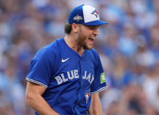 All 11 strikeouts in Trey Yesavage’s historic playoff debut