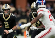 Saints’ Spencer Rattler get first win over mistake-prone Giants