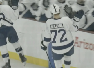 Gavin McKenna shows off his vision to record assist in NCAA debut