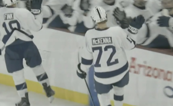 Gavin McKenna shows off his vision to record assist in NCAA debut