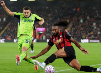 Semenyo salvages win for Bournemouth against Fulham on wet and windy night