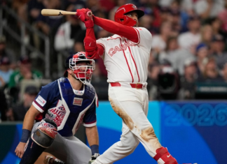 Canada’s Bo Naylor belts massive two-run homer to cut into USA lead