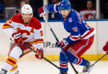 Rangers’ Lafreniere records second career hat trick vs. Flames