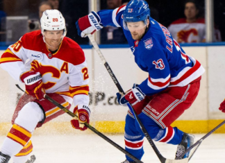 Rangers’ Lafreniere records second career hat trick vs. Flames