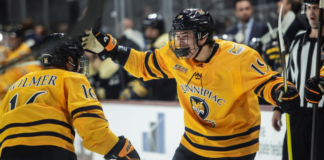 After NCAA scoring leader Wyttenbach meets up with Flames, could contract be on tap?