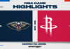 NBA Highlights: Rockets 107, Pelicans 105