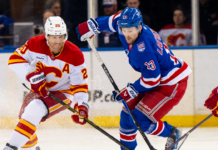 Alexis Lafreniere’s hat trick leads Rangers over Flames