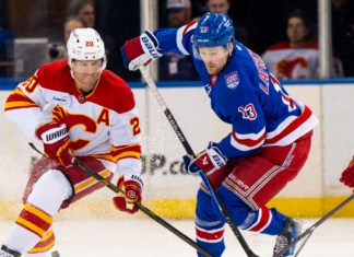 Alexis Lafreniere’s hat trick leads Rangers over Flames