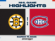 NHL Highlights: Canadiens 3, Bruins 2 (OT)