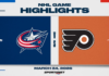 NHL Highlights: Blue Jackets 3, Flyers 2