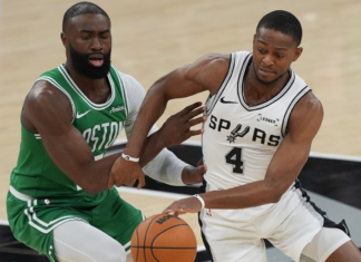 Celtics’ Brown ejected in first half vs. Spurs after argument with officials