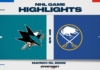 NHL Highlights: Sabres 6, Sharks 3