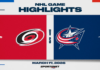 NHL Highlights: Blue Jackets 5, Hurricanes 1